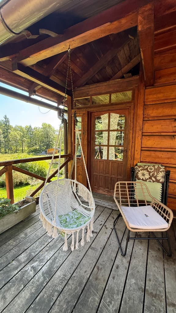 Weranda z huśtawką